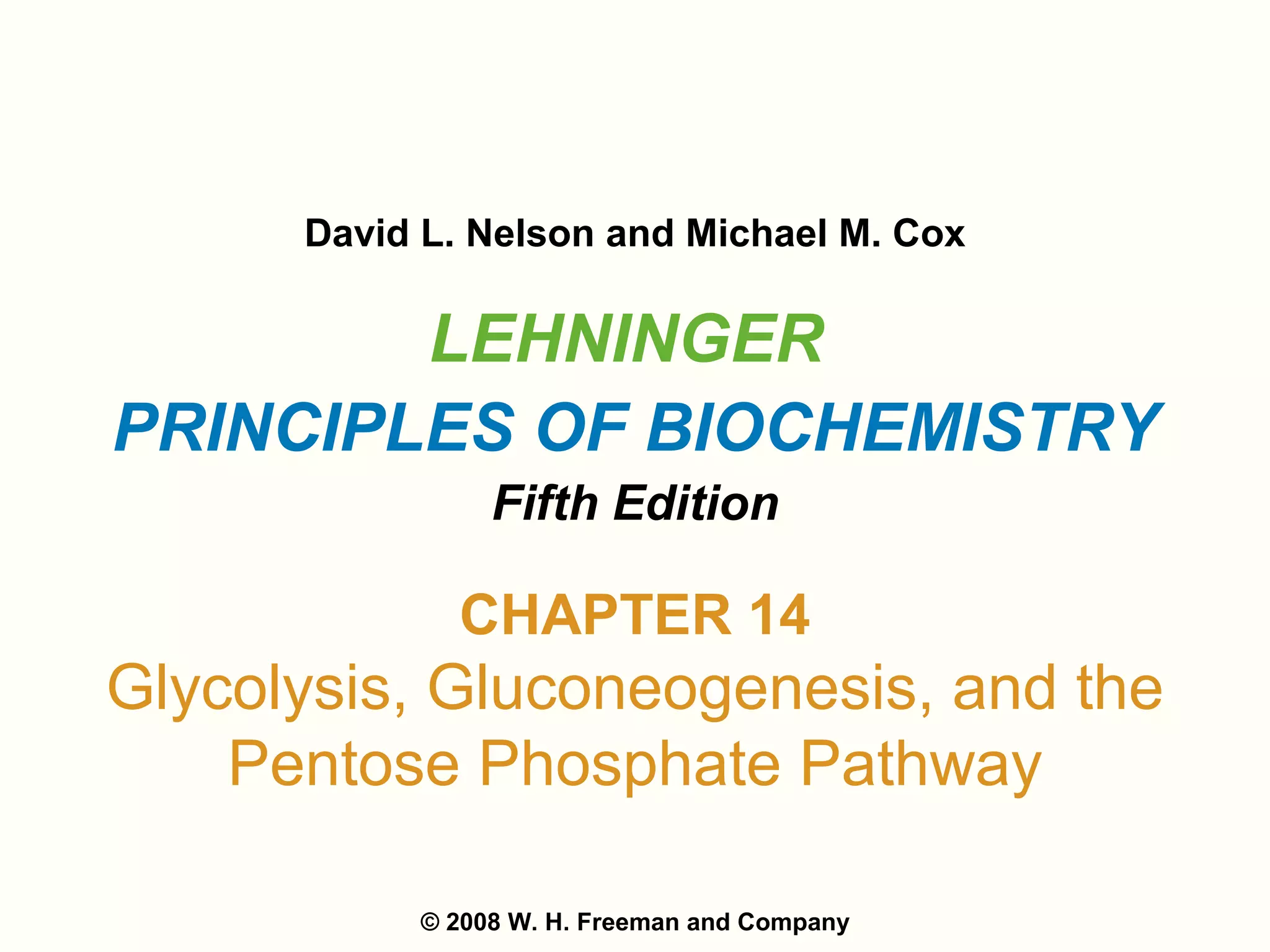 Glycolysis And Gluconeogenesis Ppt