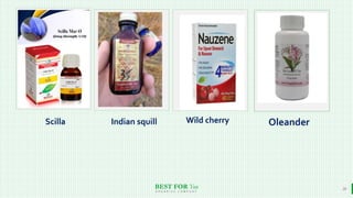 BEST FOR You
O R G A N I C S C O M P A N Y
24
Wild cherry OleanderIndian squillScilla
 