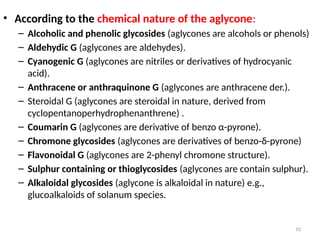 Different type of Glycosides used in therapeutics.pptx