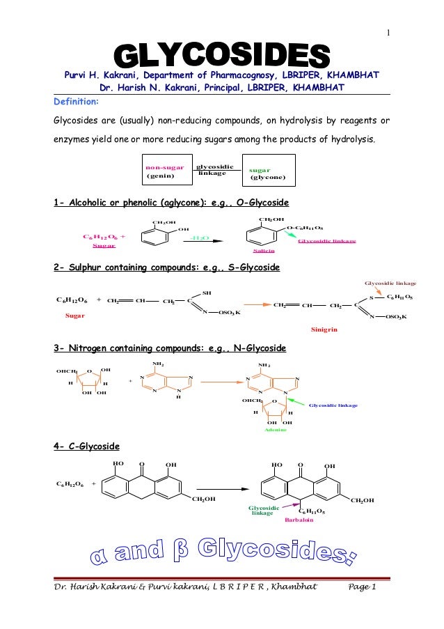 Glycosideslectnotesphkhnk