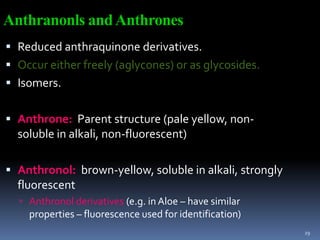 Anthrone Merck Glycosides introduction | PPTX