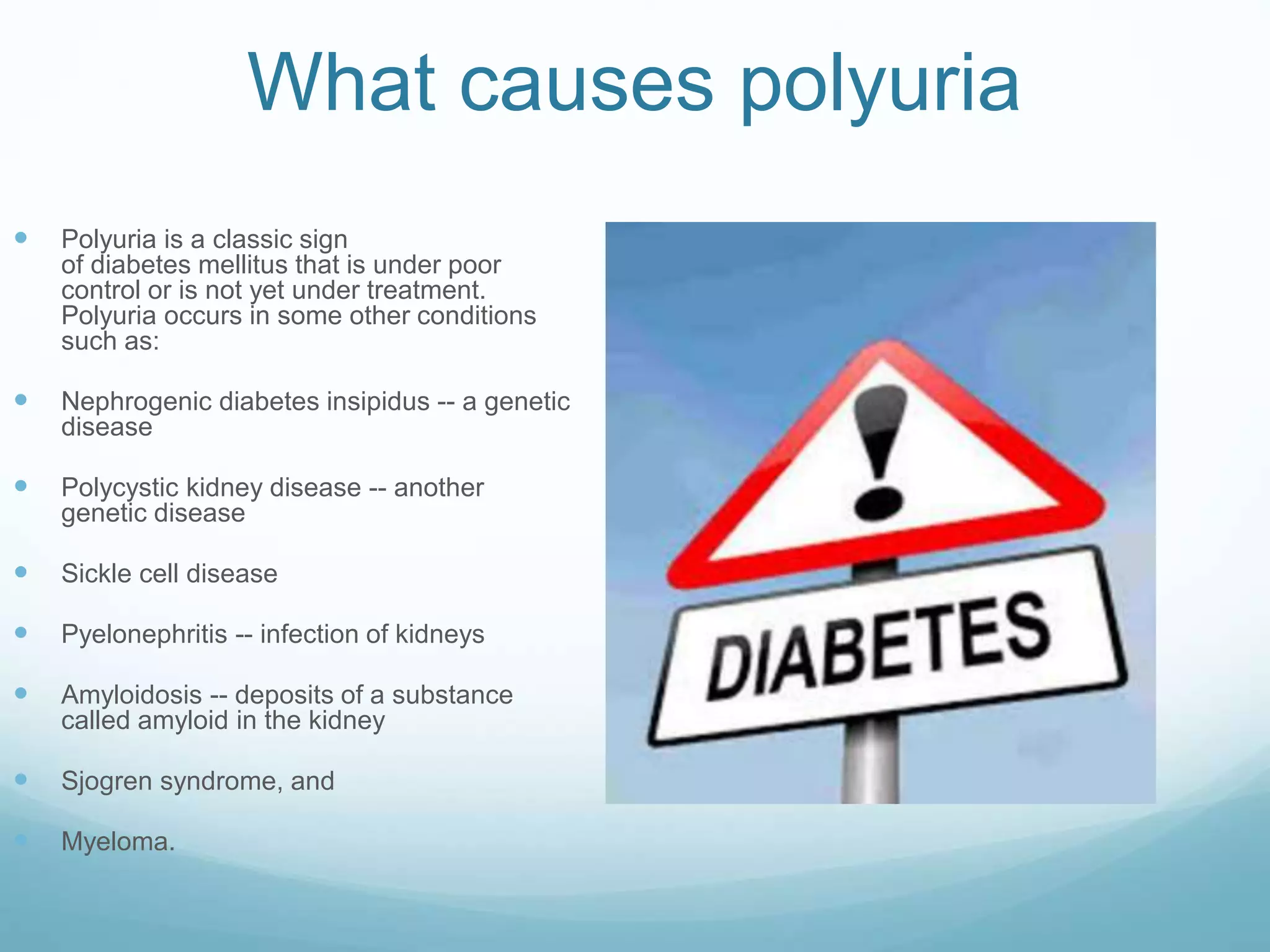 Glycosuria and Polyuria slide show | PPTX