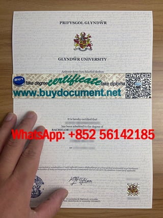 Glyndŵr University diploma