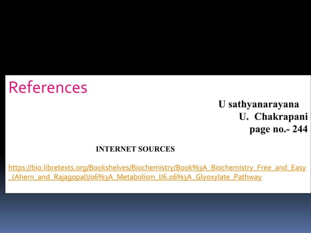 Glyoxylate cycle PATHWAYS REACTION | PPTX