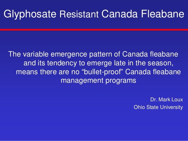 glyphosate resistance