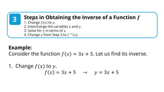 Gen math INVERSE FUNCTION About Grade 11 Sen | PDF