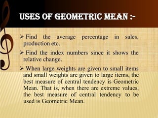 Geometric Values Analysis and explanation of Geometric Mean (GM).pptx