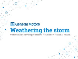Weathering the storm
Understanding how long automotive recalls affect consumer opinion
 