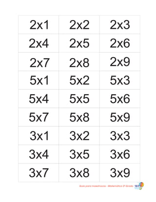 Guía para maestros/as - Matemática 20
Grado 161
 