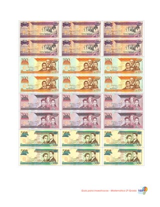 Guía para maestros/as - Matemática 20
Grado 169
 