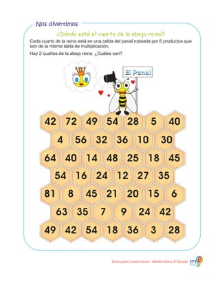 Guía para maestros/as - Matemática 20
Grado 171
 