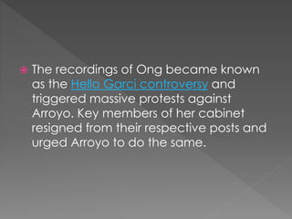 Gloria Macapagal Arroyo | PPTX