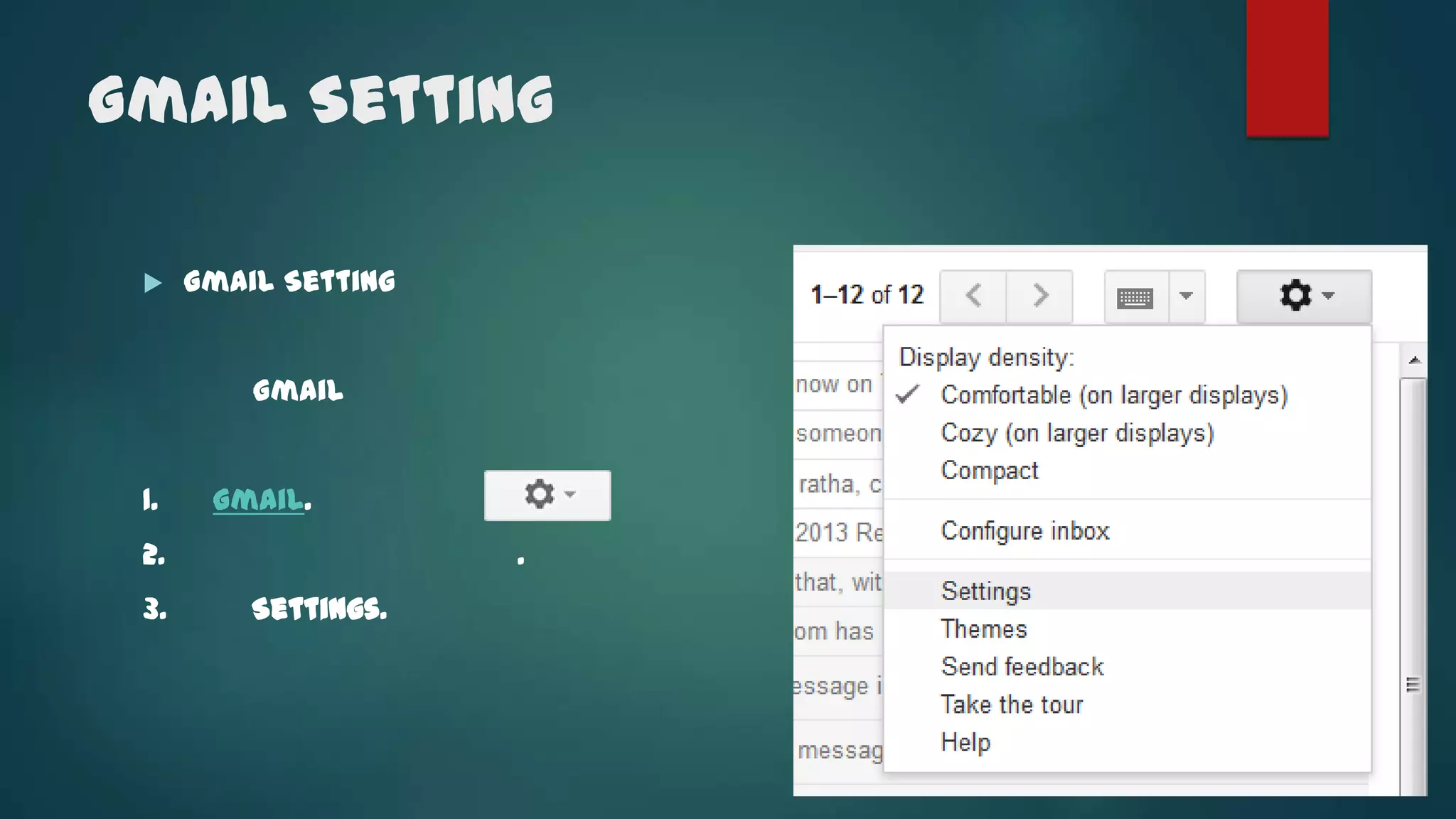 Gmail Setting


Gmail Setting បបបបបបបបប បបប
បបបបបបបប បបបប
បបបបបបបបបប បបប បបបបបប
បបបបបបបបបប បបប បបបបបប
បប Gmailប
បប

1.បប
ប Gmail.
2.បបបប បប បបបបប .
បបបប បប បបបបប

3.បបប
បប Settings.

 