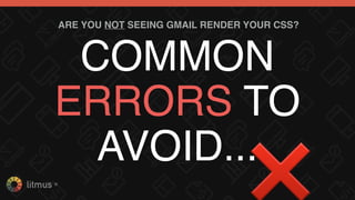 @KevinMandeville #CSSSummit
✅ :hover
❌ :checked
(GOODBYECSSCLICKEVENTS+INTERACTIVEEMAILINGMAIL)
 