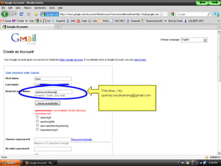How to create a new email account using GMail