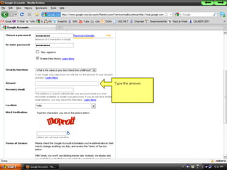 How to create a new email account using GMail