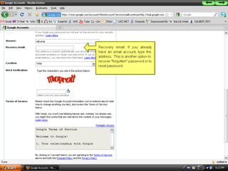 How to create a new email account using GMail