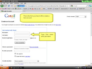 How to create a new email account using GMail