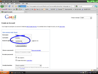 How to create a new email account using GMail