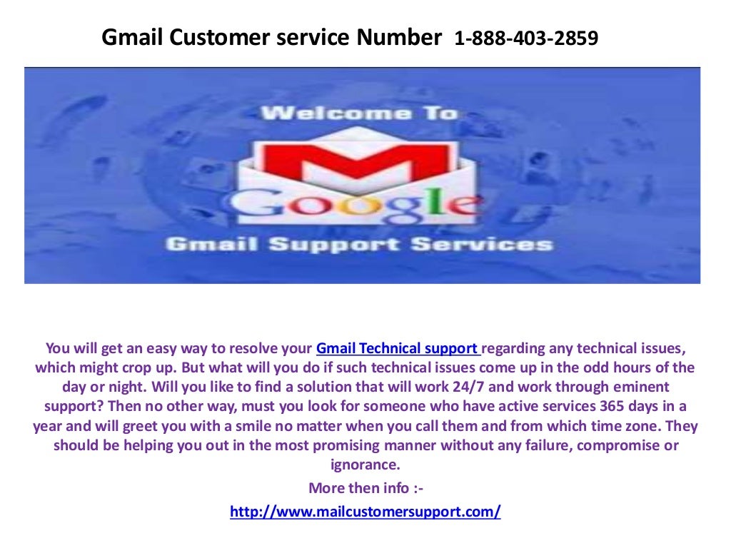Gmail customer service number 1 8884032859
