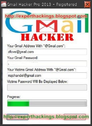 Gmail Hacker Pro 2013 - easiet way to hack any Gmail account !