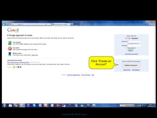 Gmail+ method for creating student accounts (edublogs) | PPT | Email ...