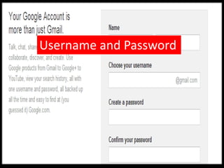 Username and Password
 
