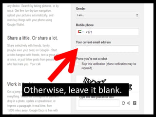 Otherwise, leave it blank.
 