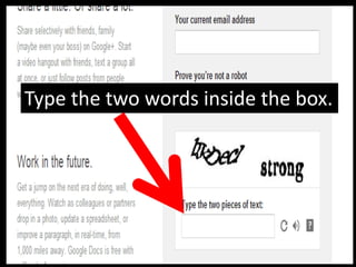 Type the two words inside the box.
 