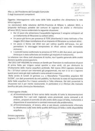 G marazzini sl-interrogazione su stato falde acquifere legnano-2014