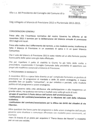 G marazzini sl-od-g sl collegato bilancio previsionale e pluriennale-2013