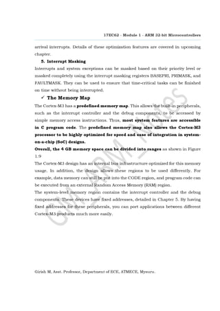 ARM 32 Bit Microcontrollers_Module-1_VTU_17EC62_Notes | PDF