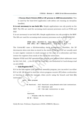 ARM 32 Bit Microcontrollers_Module-1_VTU_17EC62_Notes | PDF
