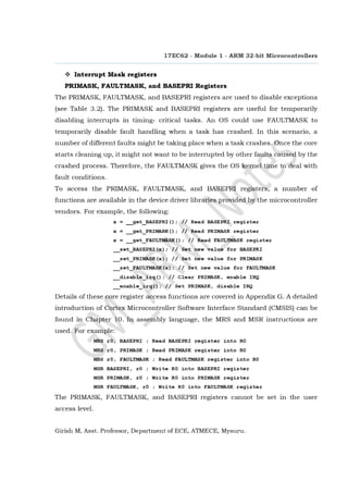 ARM 32 Bit Microcontrollers_Module-1_VTU_17EC62_Notes | PDF