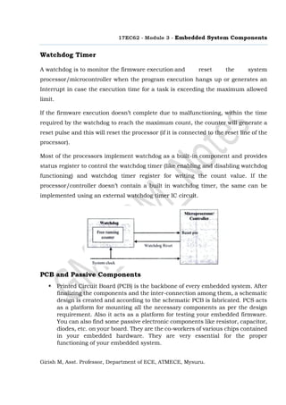 Module 3: Embedded System Components | PDF