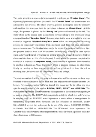 RTOS and IDE for Embedded System Design