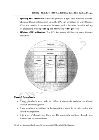 RTOS and IDE for Embedded System Design