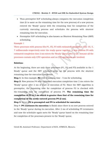 RTOS and IDE for Embedded System Design