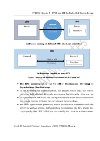 RTOS and IDE for Embedded System Design