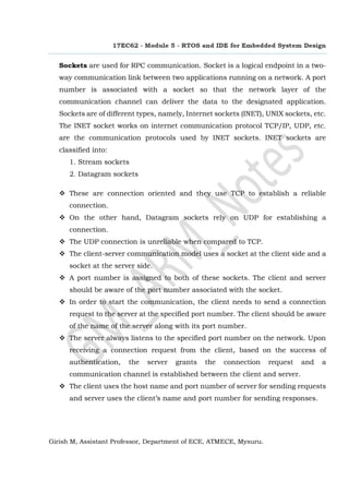 RTOS and IDE for Embedded System Design