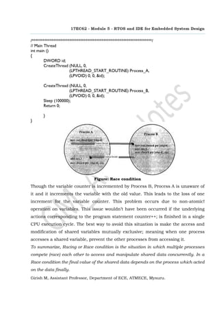RTOS and IDE for Embedded System Design
