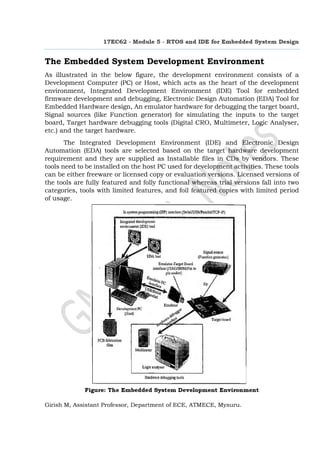 RTOS and IDE for Embedded System Design