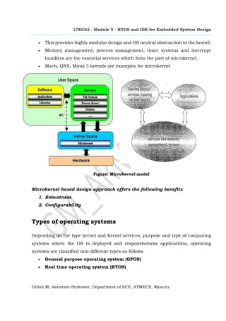 RTOS and IDE for Embedded System Design