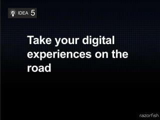 Cede partial brand ownership to your customers4IDEACreate new businesses out of hidden assets