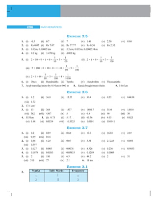 MATHEMATICS272
Fig 14.13 (i) is the initial position. Rotation by 90° about the centre leads
to Fig 14.13 (ii). Note the position of P now. Rotate again through 90° and you get
Fig 14.13 (iii). In this way, when you complete four quarter-turns, the square reaches its
original position. It now looks the same as Fig14.13 (i). This can be seen with the help of
the positions taken by P.
Thus a square has a rotational symmetry of order 4 about its centre. Observe that
inthiscase,
(i) The centre of rotation is the centre of the square.
(ii) The angle of rotation is 90°.
(iii) Thedirectionofrotationisclockwise.
(iv) The order of rotational symmetry is 4.
1. (a) Canyounowtelltheorderoftherotationalsymmetryforanequilateraltriangle?
(Fig 14.14)
Fig 14.14
(b) How many positions are there at which the triangle looks exactly the same,
when rotated about its centre by 120°?
2. Whichofthefollowingshapes(Fig14.15)haverotationalsymmetryaboutthemarked
point.
(i) (ii) (iii) (iv)
Fig 14.15
Draw two identical parallelograms, one-ABCD on a piece of paper and the other
A' B' C' D' on a transparent sheet. Mark the points of intersection of their diagonals,
O and O' respectively (Fig 14.16).
Place the parallelograms such thatA' lies onA, B' lies on B and so on. O' then falls
on O.
TRY THESE
120°
120°
120°
R
R R
R
(i) (ii) (iii) (iv)
DO THIS
 