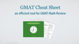 GMAT Cheat Sheet
an efficient tool for GMAT Math Review

© GMAT Cheat Sheet. http://cheatsheetgmat.com

 