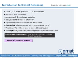 GMAT Critical Reasoning - everything you need to know | PDF