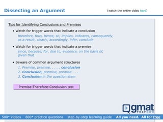 GMAT Critical Reasoning - everything you need to know | PDF