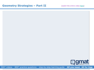 Geometry Strategies – Part II (watch the entire video here)
 