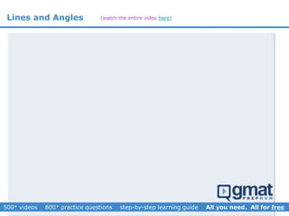 Lines and Angles (watch the entire video here)
 